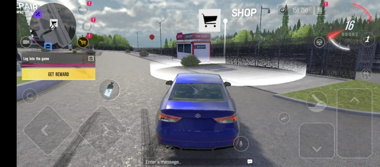 Drive Zone Online gameplay weather screenshot 